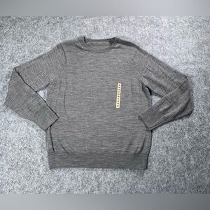MUJI Grey Crewneck Pullover